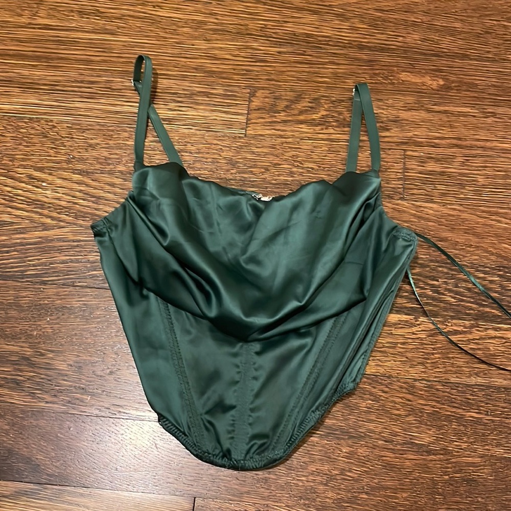 Green urban outfitters corset